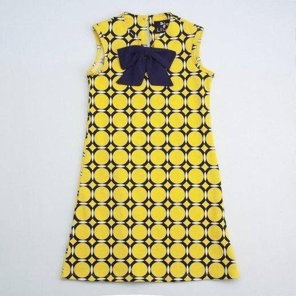 Other - Llum - Yellow and Blue Circle Coco Dress 4T